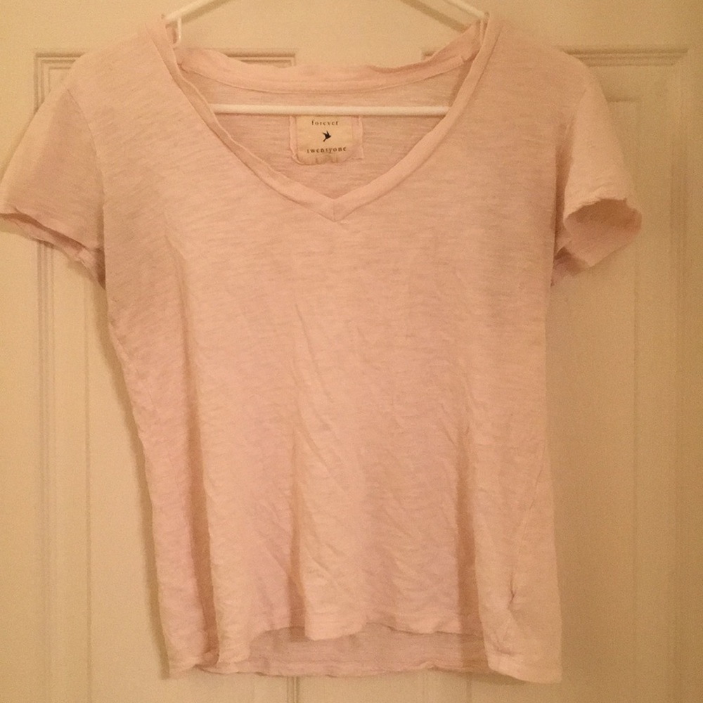 Forever 21 light pink v neck